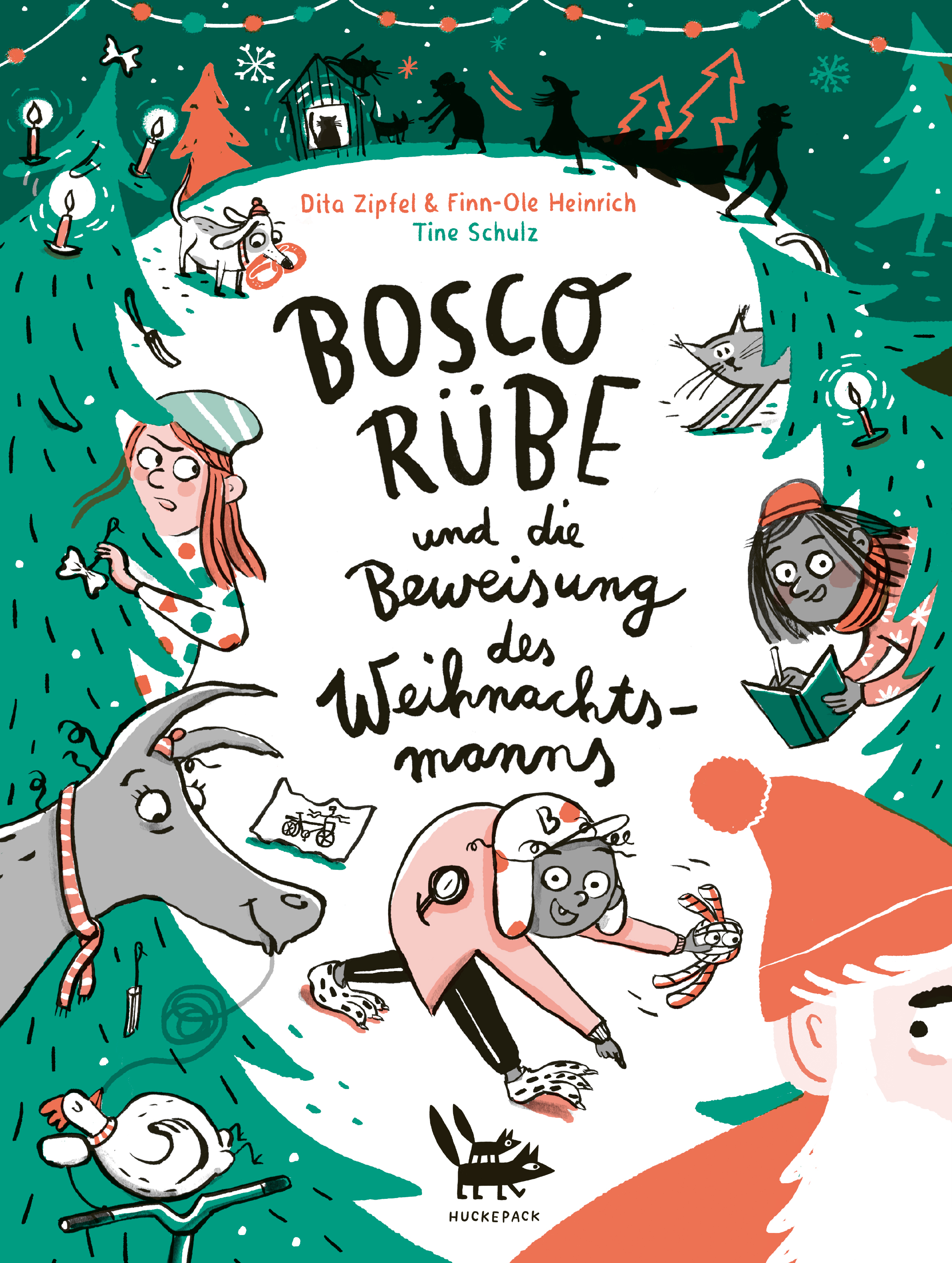 Cover des Buches "Bosco Rübe und die Beweisung des Weihnachtsmanns"